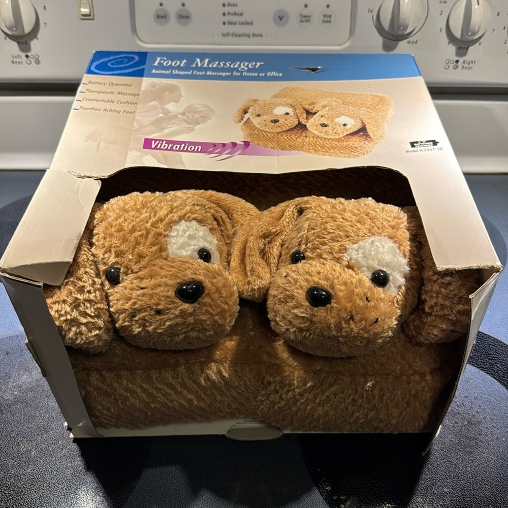 Therapeutic Adult Foot Massager with Dog Faces